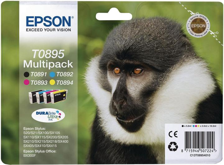 Produktbild Epson T0895 Multipack (M, BK, C, Y)