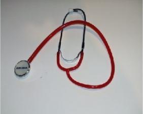 Produktbild Qualimed Doppelkopf-Stethoskop NURSE rot