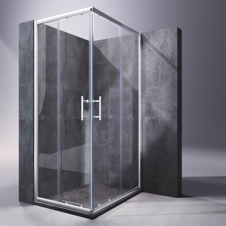 Image du produit SONNI Cabine de douche d'angle 120*80*195 cm, sans bac à douche (120 cm, 120 cm, 195 cm)