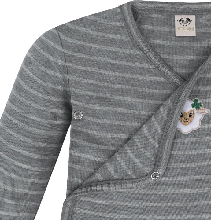 Produktbild Normani 2er Pack Doppelpack Baby-Body Merino Wickelbody Bodysuit Langarm - 9343 (62)