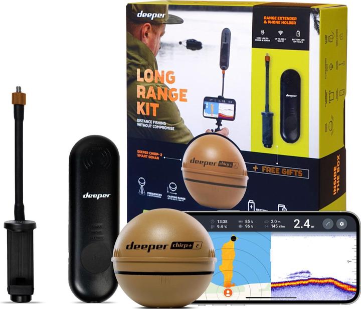 Immagine prodotto Deeper Kit Chirp+ 2 a lunga portata, comprensivo di prolunga e supporto