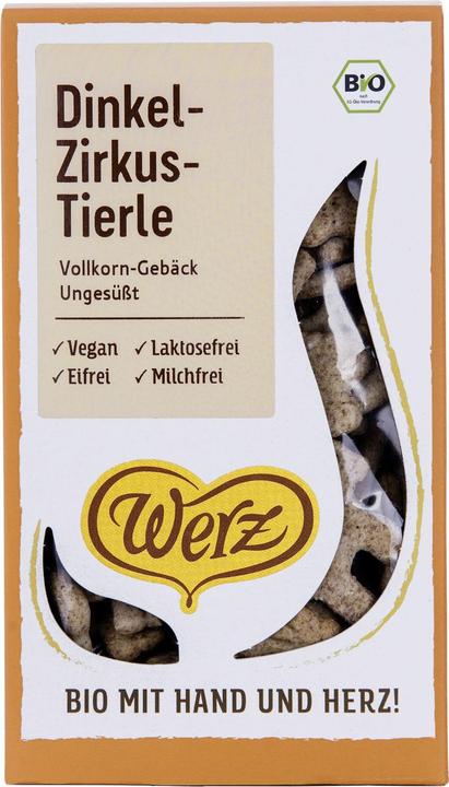 Produktbild Werz Kleine Tierwelt Dinkel Vollkornkekse ohne Zuckerzusatz Bio (1 Stk., 125 g)