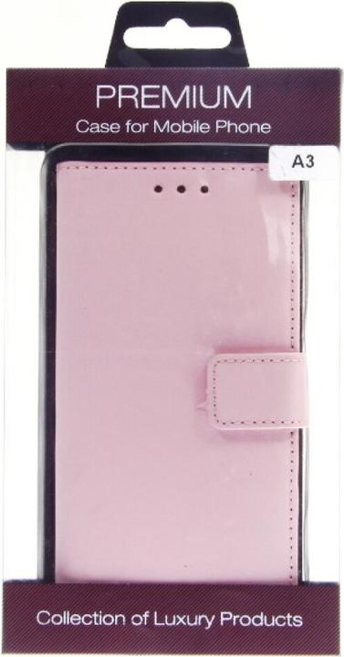 Actual product image OEM Slim Leather Book Case for A3 Galaxy A300 - pink 4250710560820 (Samsung Galaxy A3)