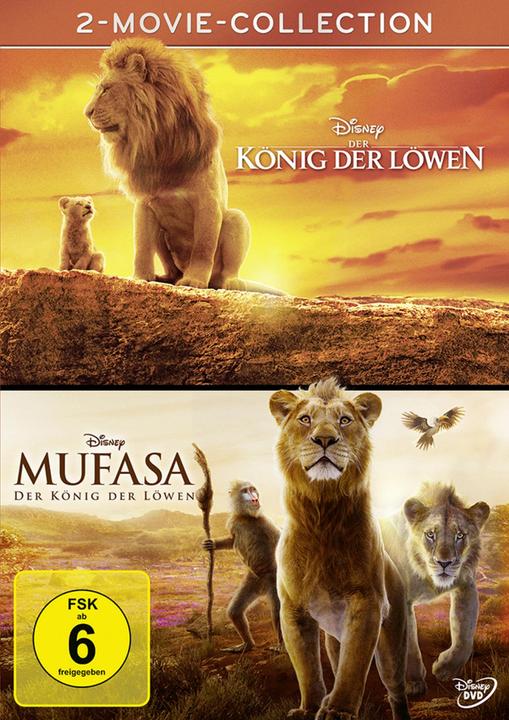 Immagine prodotto Disney Interactive Studios Der König der Löwen + Mufasa (DVD, 20250404, Inglese, Italiano, Francese, Tedesco, Olandese)