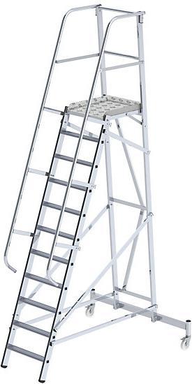 Produktbild eurokraft pro Alu-Plattformleiter (Plattformleiter, 177 cm)