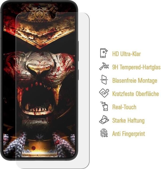 Produktbild Protectorking 6x 3D A++ echtes Tempered 9H Panzerhartglas KLAR (6 Stück, Samsung Galaxy S21+)