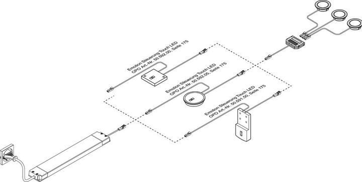 Actual product image L&S Touch dimmer switch Emotion round 12 / 24 V