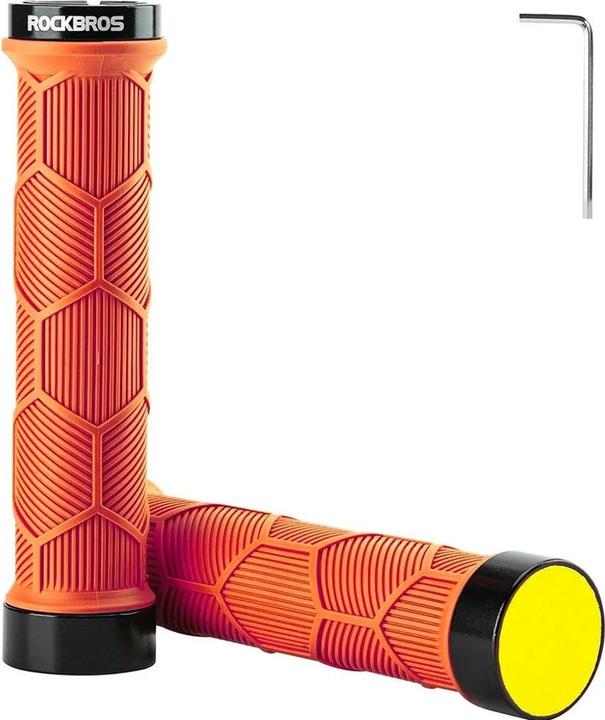 Produktbild Rockbros 40720007004 Fahrradgriffe mit Reflektor – Orange