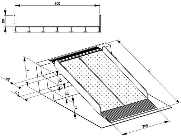 Actual product image kaiserkraft Stair ramp, non-slip