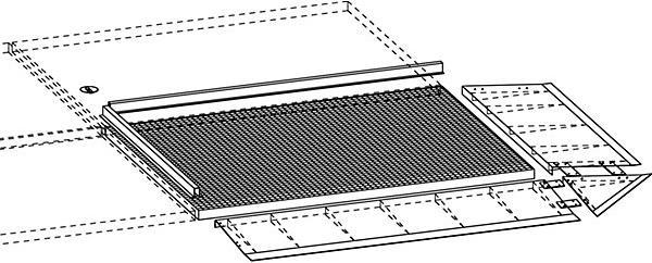 Image du produit kaiserkraft Bac plat en acier, bas