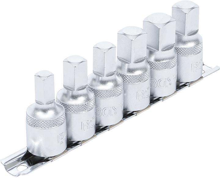BGS Öldienstschlüssel-Satz Antrieb Innenvierkant 12,5 mm (1/2") Abtrieb Innenvierkant 6-tlg.