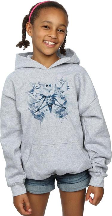 Image du produit Disney - Sweat à capuche NIGHTMARE BEFORE CHRISTMAS PAINT SPRAY CARERS - Fille (128)
