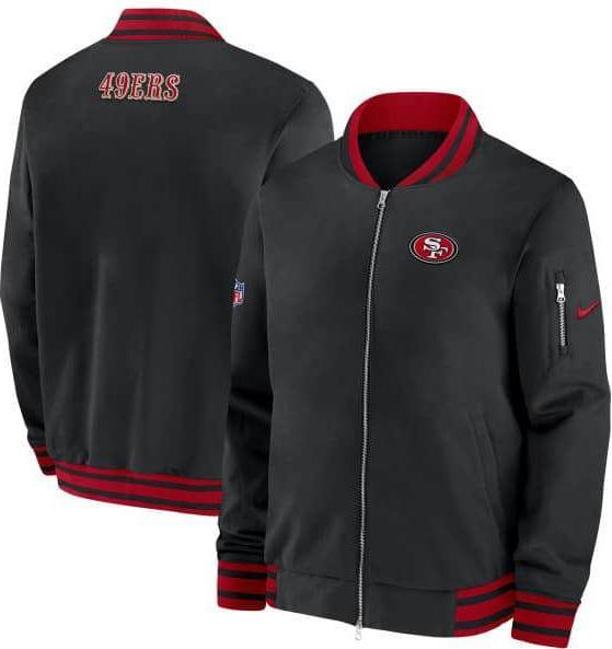 Image du produit Nike San Francisco 49ers Coach Bomber Jacket 2XL (XXL)