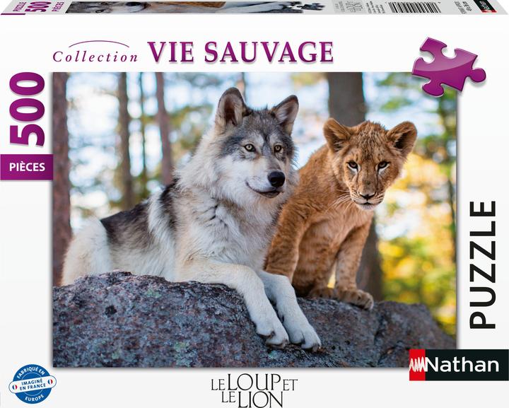 Immagine prodotto Nathan Puzzle 500 pezzi Il lupo e il leone (500 pezzi)