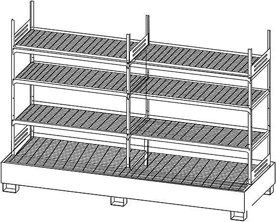 Actual product image kaiserkraft Small container hazardous material rack