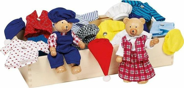 Actual product image Goki Dollhouse wears dolls + clothes