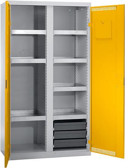 Produktbild kaiserkraft Umweltschrank, Türen gelocht (100 cm, 180 cm)
