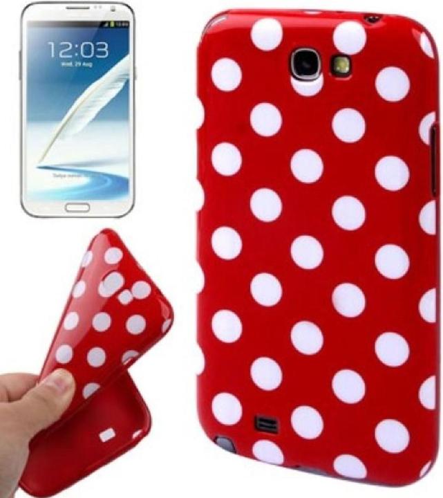 Actual product image König Design Protective cover TPU Case for mobile Samsung Galaxy Note II N7100 Red (Samsung Galaxy Note 2 N7100)