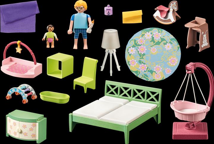 Actual product image Playmobil Bedroom with baby play corner (71609, Playmobil My Life)