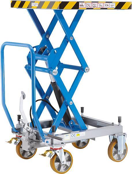 Produktbild eurokraft pro Doppelscheren-Hubtischwagen (1000 kg)
