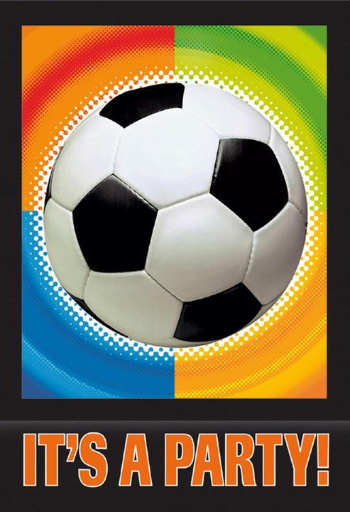 Actual product image Amscan Invitation cards Kicker Party 8 pieces (8 pcs.)