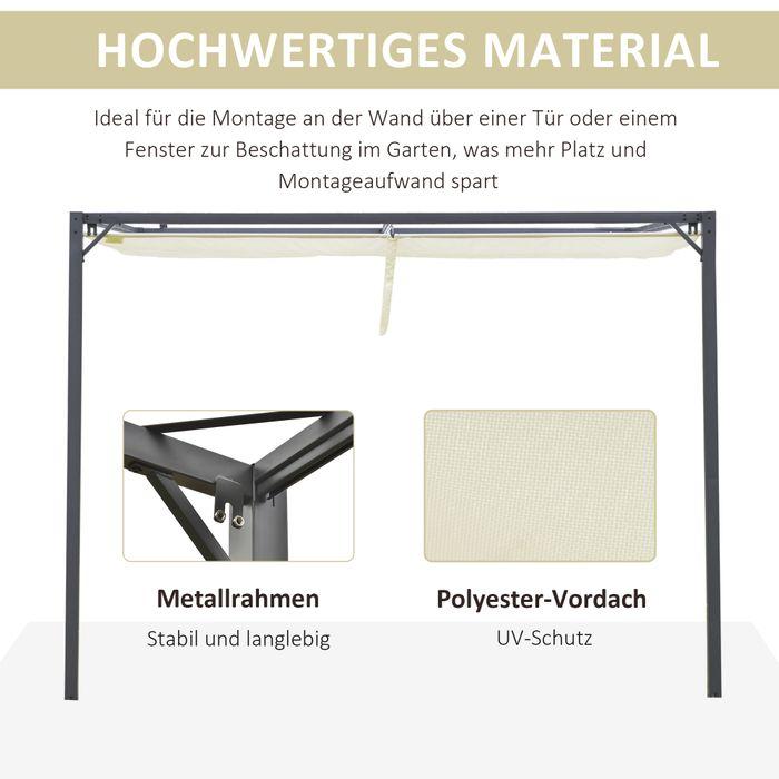 Immagine prodotto Swisshandel24 Pergola gazebo 3x3m gazebo da giardino gazebo BBQ con tetto in tessuto resistente alle intemperie (300 cm, 300 cm)