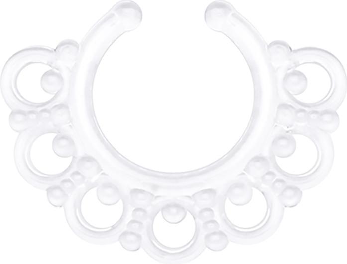 Image du produit Star Piercing Fake Septum Tribal mit Kugeln transparent