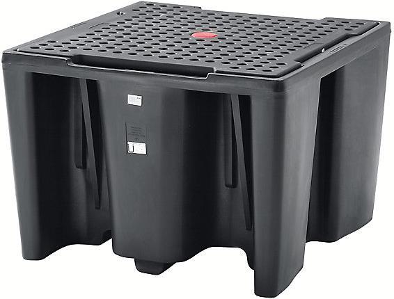 Image du produit kaiserkraft Bac de rétention en PE pour conteneurs-citernes IBC/KTC (1100 l)