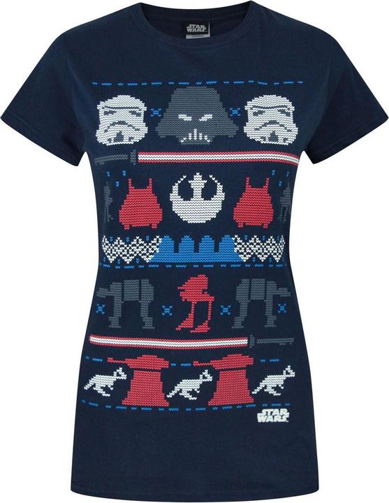 Star Wars Dark Side Fair Isle Weihnacht TShirt