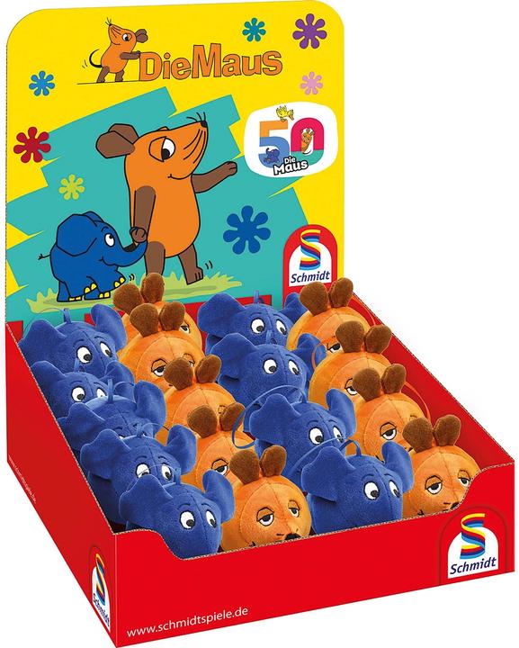 Produktbild Schmidt Spiele Maus und Elefant Plüschball Anhänger (6 cm)