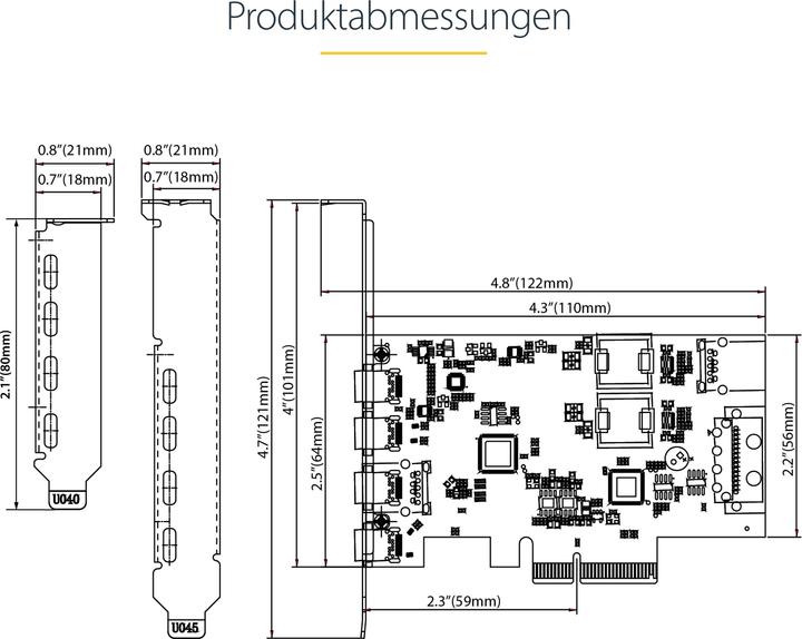 Produktbild StarTech 5-PORT USB PCIE CARD 10GBPS