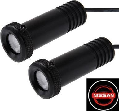 Image du produit Hermex NISSAN LOGO Asphalt PROJECTOR BEAMER LED SMD lumière de porte Tuning Car Deko