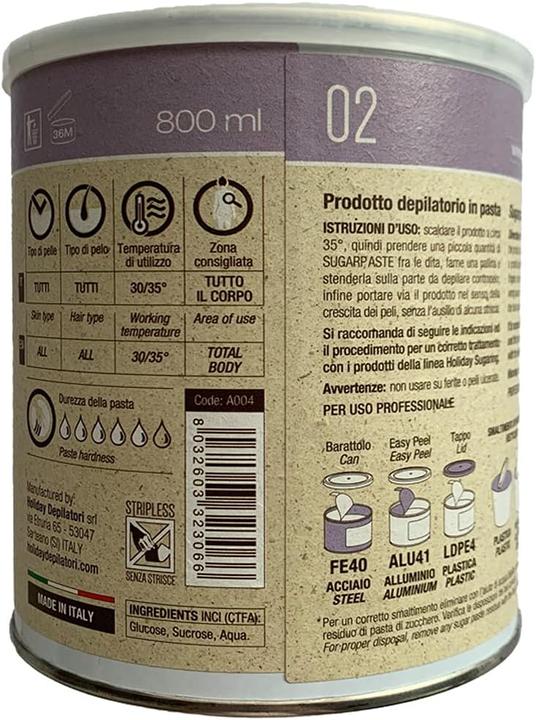Valeurs nutritives et ingrédients Holiday Pâte à sucre Pure Diamond Soft 1 kg (1000 g)