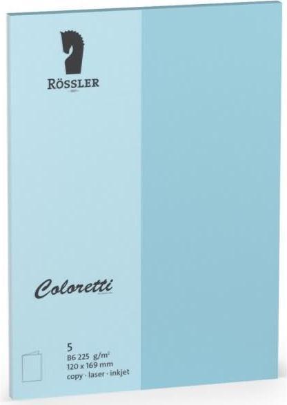 Actual product image Magni 220719517 - Coloretti cards, 220 g/m², DIN B6 hd, sky blue, 5 pieces (5 pcs.)