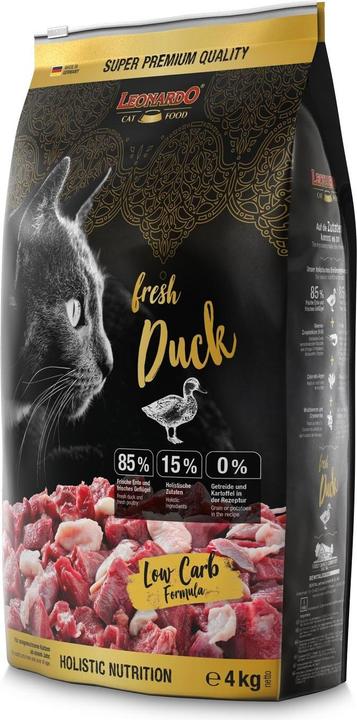 Actual product image Leonardo Cat Food Dry Food Fresh Duck, 4 kg (Adult, 1 pcs., 4000 g)