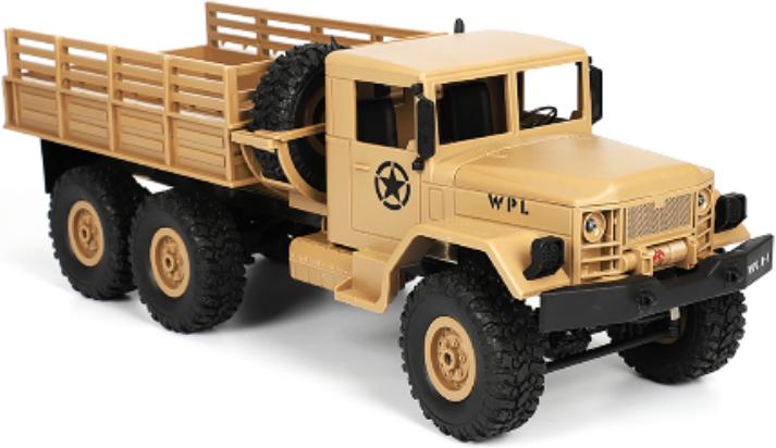 Actual product image Boom Racing 1/16 RTR Mini Military Truck 6x6 Sand (RTR Ready-to-Run)