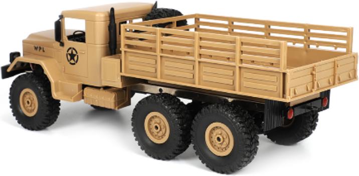 Actual product image Boom Racing 1/16 RTR Mini Military Truck 6x6 Sand (RTR Ready-to-Run)