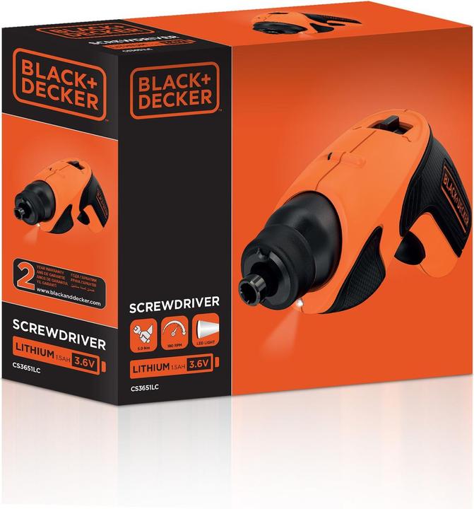 Produktbild Black & Decker 3,6 V 1,5 Ah LiIon AkkuSchrauber (Akkubetrieb)