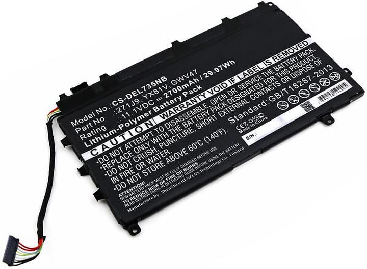 Produktbild AGI Akku kompatibel mit Dell Latitude 7350 - Akku - 2.700 mAh (1 Zellen, 2700 mAh)
