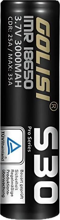 Golisi S30 18650 Akku (1 Stk., 18650, 3000 mAh)