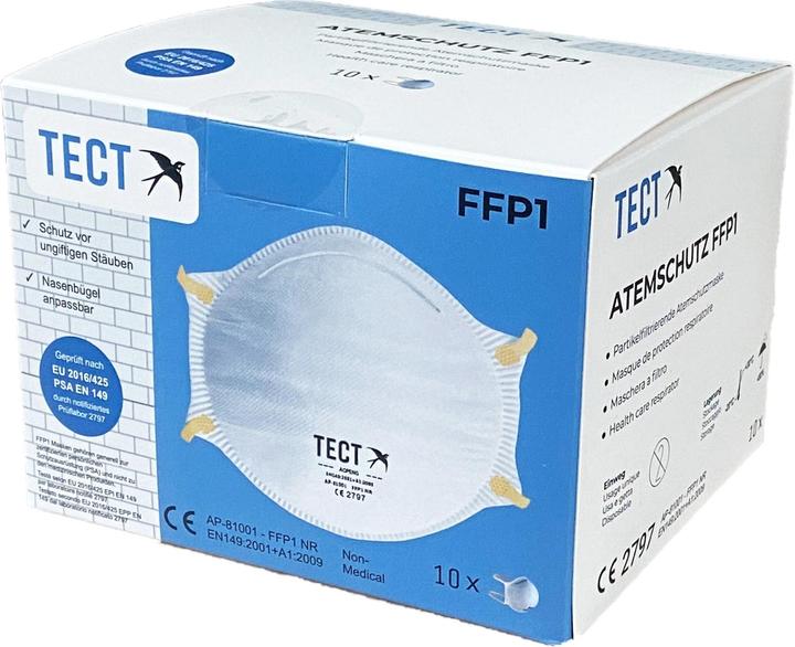 Actual product image Tect FFP1 respirator mask (FFP1, 10 x)