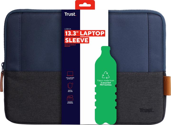 Image du produit Trust Pochette Pour Ordinateur Portable Lisboa 13.3in (13.30", Universel)