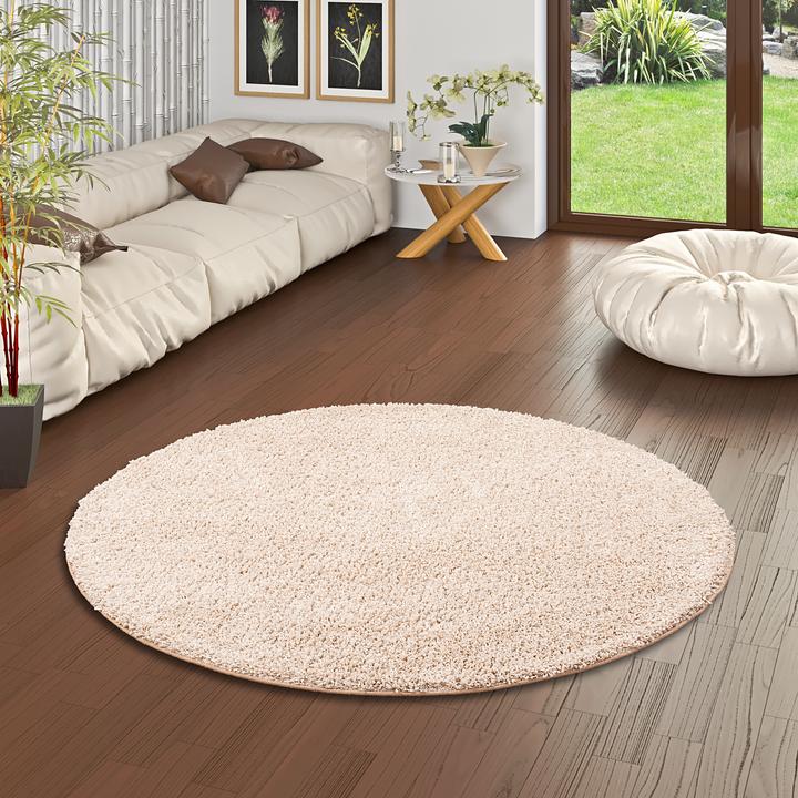 Produktbild Snapstyle Luxus Hochflor Langflor Teppich Milano (Ø 133 cm)
