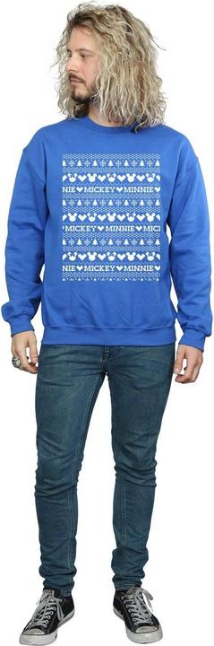 Immagine prodotto Disney Mickey And Minnie Christmas Fair Isle Felpa Uomo (M)