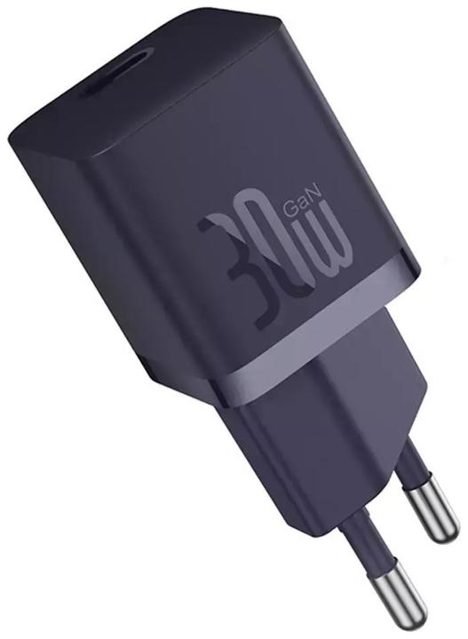 Actual product image Baseus Mini wall charger GaN5 30W (purple) (30 W)
