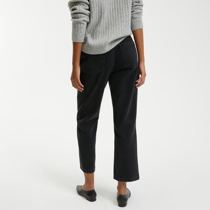 Actual product image La Redoute Collections Straight high-waisted jeans in 7/8 length (L)