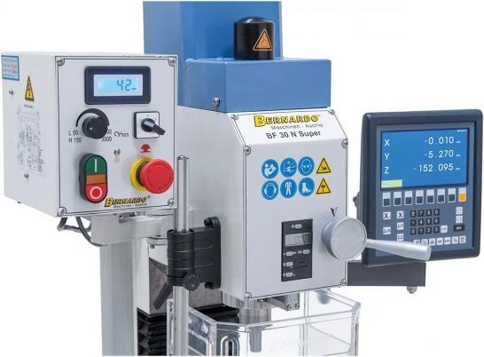 Produktbild Bernardo Cantina Bernardo - Bohr- und Fräsmaschine BF 30 N Super m. Vorschub inkl. 3-Achs-Digitalanzeige ES-12 V
