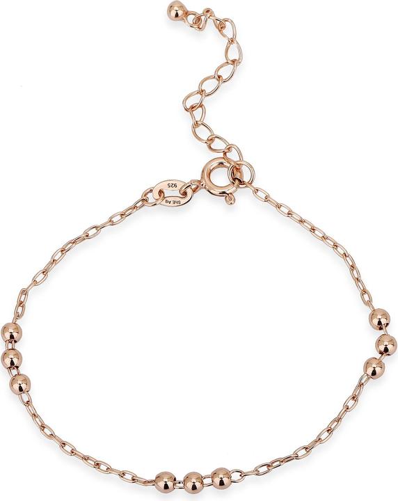 Image du produit Leyda Bracelet Kugeli (19 cm, Argent 925 1 micron plaqué or rose 18k)