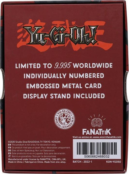 Actual product image Yu-Gi-Oh ! - Red Eyes B. Dragon - Carte Métal Collector