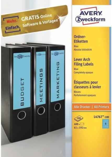 Image du produit Avery Étiquettes pour classeurs